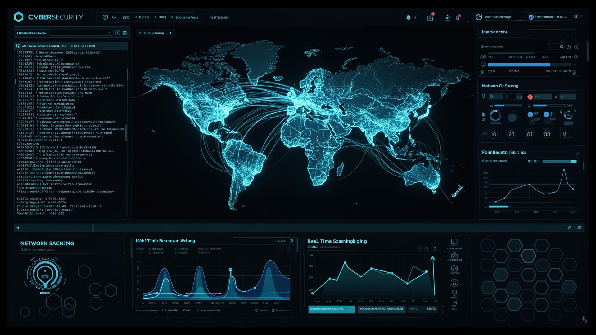 Cybersecurity dashboard interface